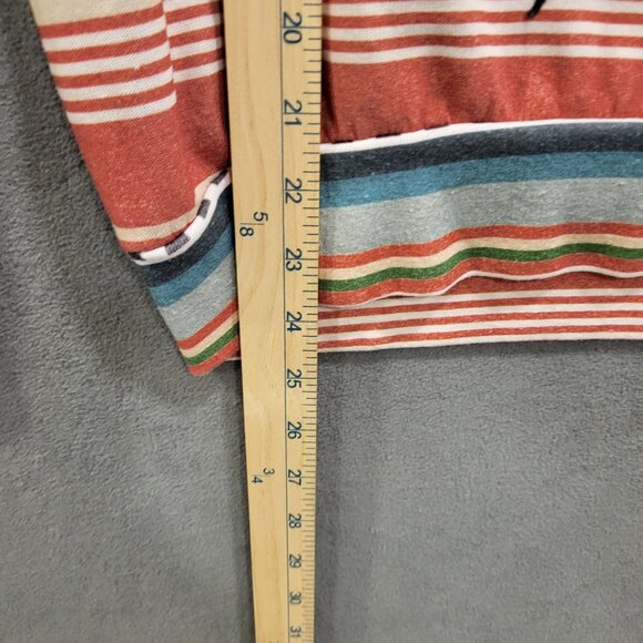 Aviator Nation Tulum Serape Sweatshirt Stripe Bolt Stitch Pullover Size XS - Picture 5 of 6